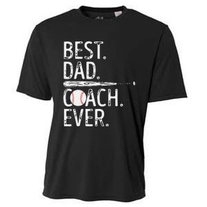 Best Dad Coach Ever Baseball Patriotic For Father's Day Cooling Performance Crew T-Shirt