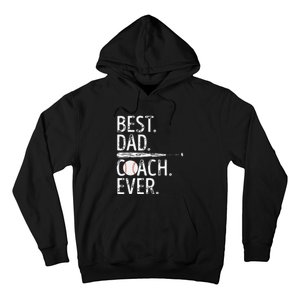 Best Dad Coach Ever Baseball Patriotic For Father's Day Hoodie