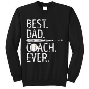 Best Dad Coach Ever Baseball Patriotic For Father's Day Sweatshirt