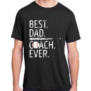 Best Dad Coach Ever Baseball Patriotic For Father's Day Adult ChromaSoft Performance T-Shirt