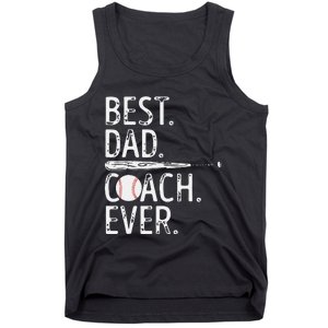 Best Dad Coach Ever Baseball Patriotic For Father's Day Tank Top