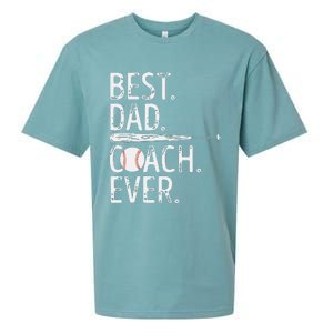 Best Dad Coach Ever Baseball Patriotic For Father's Day Sueded Cloud Jersey T-Shirt