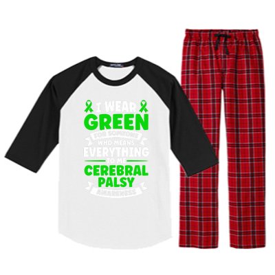 Brain Damage Cerebral Palsy Awareness Cerebral Palsy Gift Raglan Sleeve Pajama Set