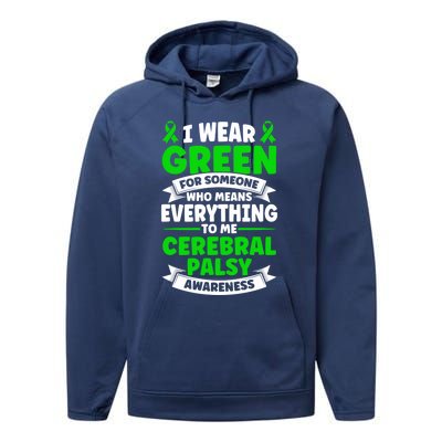 Brain Damage Cerebral Palsy Awareness Cerebral Palsy Gift Performance Fleece Hoodie