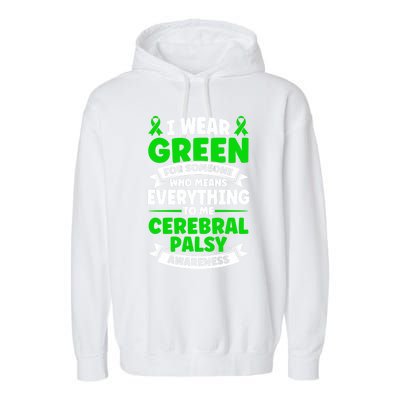 Brain Damage Cerebral Palsy Awareness Cerebral Palsy Gift Garment-Dyed Fleece Hoodie