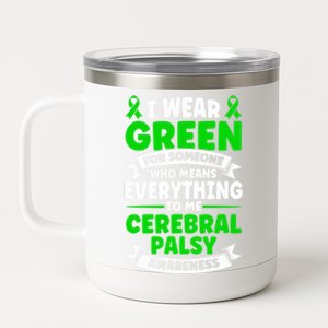 Brain Damage Cerebral Palsy Awareness Cerebral Palsy Gift 12 oz Stainless Steel Tumbler Cup