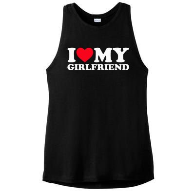 Black Double Classic Fit Show Your Love Ladies PosiCharge Tri-Blend Wicking Tank