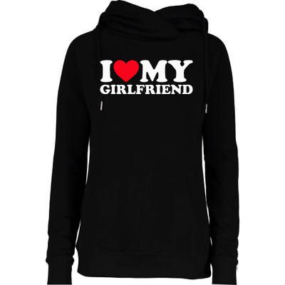 Black Double Classic Fit Show Your Love Womens Funnel Neck Pullover Hood