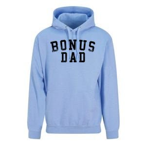 Bonus Dad Classic Bold Font Birthday Bonus Dad Unisex Surf Hoodie