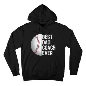 Best Dad Coach Ever Funny Baseball For Sport Lovers Hoodie