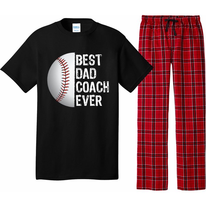 Best Dad Coach Ever Funny Baseball For Sport Lovers Pajama Set