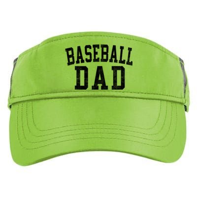 Baseball Dad Classic Bold Font FatherS Day Daddy Adult Drive Performance Visor