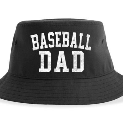 Baseball Dad Classic Bold Font FatherS Day Daddy Sustainable Bucket Hat