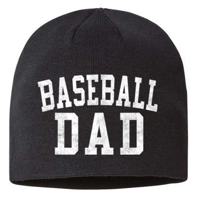 Baseball Dad Classic Bold Font FatherS Day Daddy Sustainable Beanie