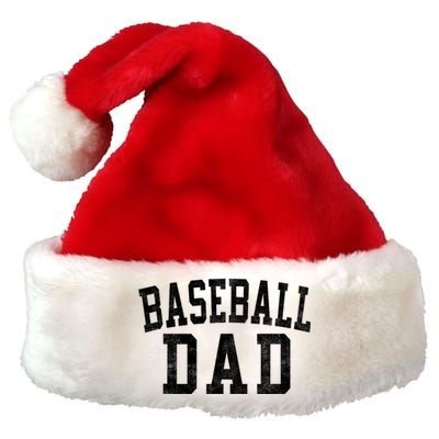 Baseball Dad Classic Bold Font FatherS Day Daddy Premium Christmas Santa Hat