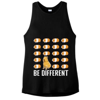 Be different Capybaras Funny Capibara Rodent Capybara  Ladies PosiCharge Tri-Blend Wicking Tank
