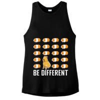 Be different Capybaras Funny Capibara Rodent Capybara  Ladies PosiCharge Tri-Blend Wicking Tank