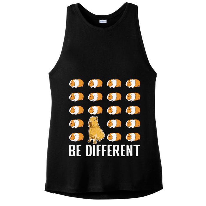 Be different Capybaras Funny Capibara Rodent Capybara  Ladies PosiCharge Tri-Blend Wicking Tank