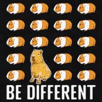 Be different Capybaras Funny Capibara Rodent Capybara  Ladies PosiCharge Tri-Blend Wicking Tank