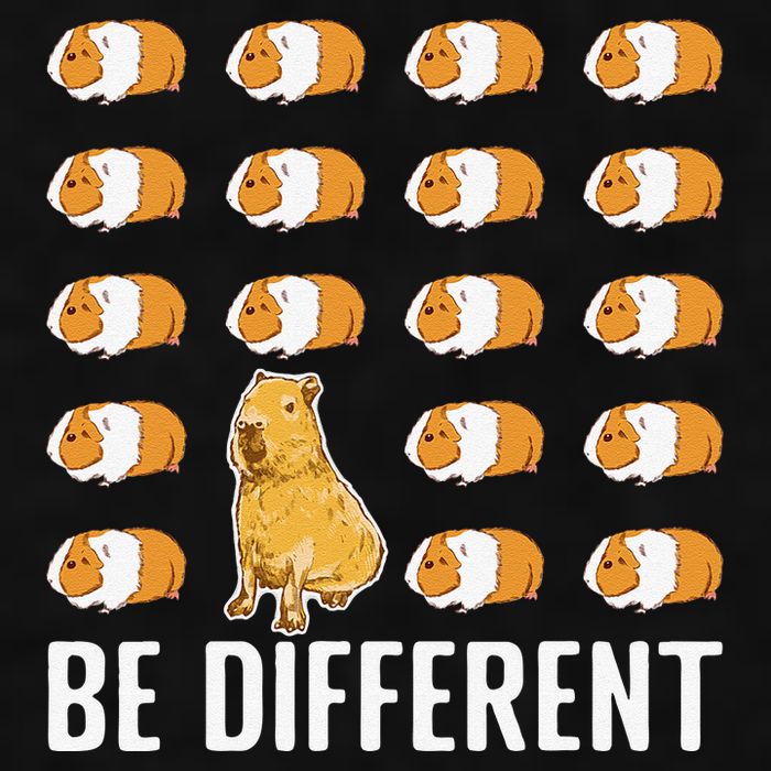 Be different Capybaras Funny Capibara Rodent Capybara  Ladies PosiCharge Tri-Blend Wicking Tank