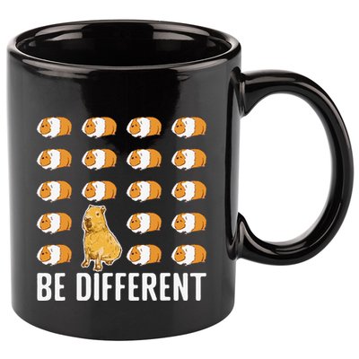 Be different Capybaras Funny Capibara Rodent Capybara  11oz C Handle Ceramic Mug
