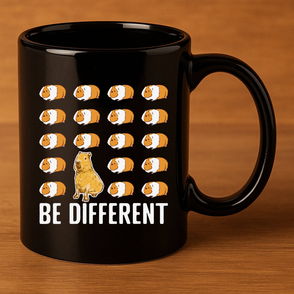 Be different Capybaras Funny Capibara Rodent Capybara  11oz C Handle Ceramic Mug