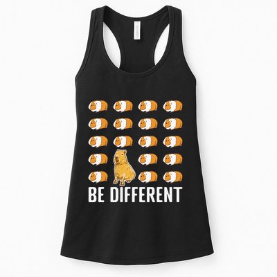 Be different Capybaras Funny Capibara Rodent Capybara  Womens Tank Top