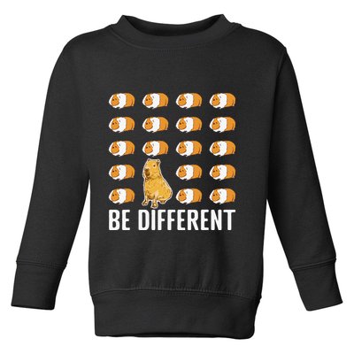 Be different Capybaras Funny Capibara Rodent Capybara  Toddler Sweatshirt