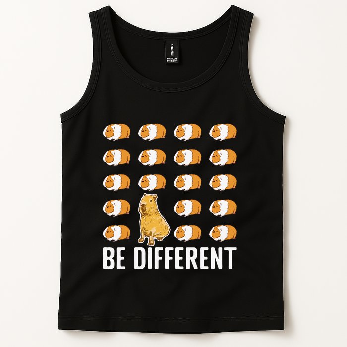 Be different Capybaras Funny Capibara Rodent Capybara  Tank Top