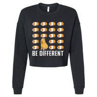 Be different Capybaras Funny Capibara Rodent Capybara  Cropped Pullover Crew
