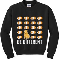 Be different Capybaras Funny Capibara Rodent Capybara  Kids Sweatshirt