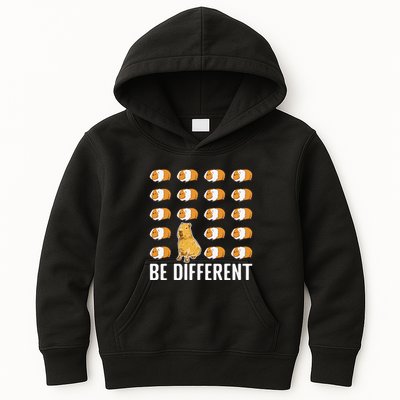 Be different Capybaras Funny Capibara Rodent Capybara  Kids Hoodie