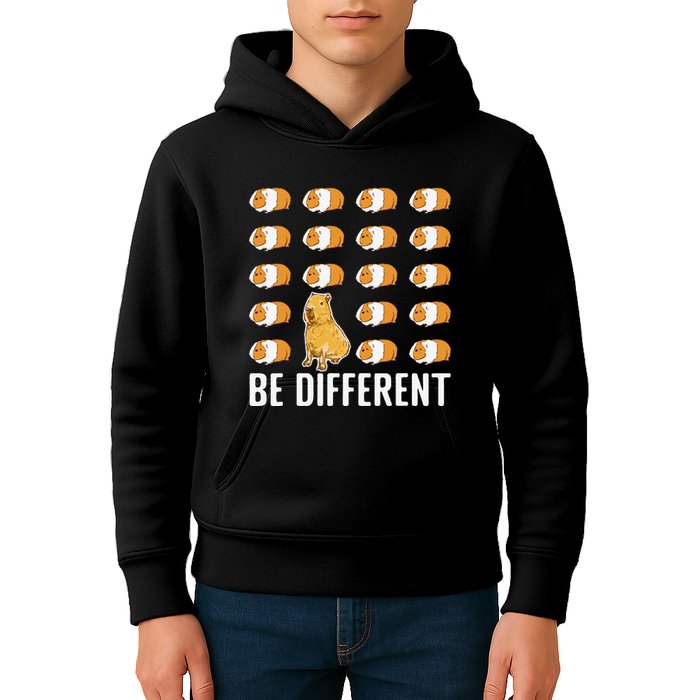 Be different Capybaras Funny Capibara Rodent Capybara  Kids Hoodie