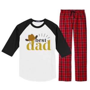 Best Dad Cowboy Raglan Sleeve Pajama Set