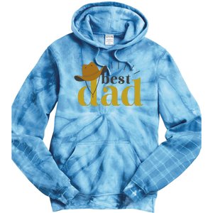 Best Dad Cowboy Tie Dye Hoodie