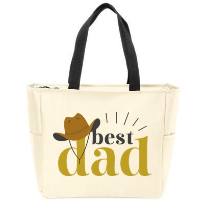 Best Dad Cowboy Zip Tote Bag