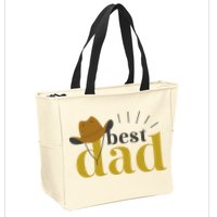 Best Dad Cowboy Zip Tote Bag