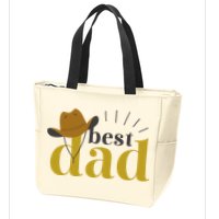 Best Dad Cowboy Zip Tote Bag