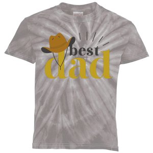 Best Dad Cowboy Kids Tie-Dye T-Shirt