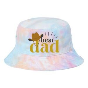 Best Dad Cowboy Tie Dye Newport Bucket Hat