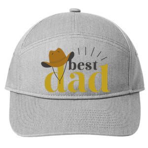 Best Dad Cowboy 7-Panel Snapback Hat