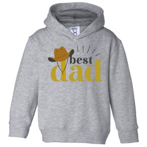 Best Dad Cowboy Toddler Hoodie