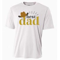 Best Dad Cowboy Cooling Performance Crew T-Shirt