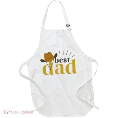 Best Dad Cowboy Full-Length Apron With Pockets