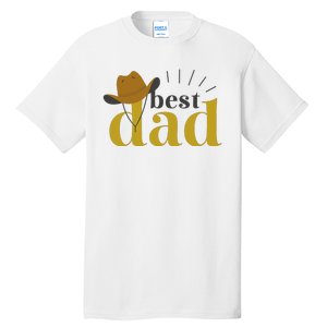 Best Dad Cowboy Tall T-Shirt