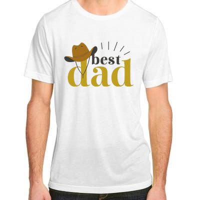 Best Dad Cowboy Adult ChromaSoft Performance T-Shirt