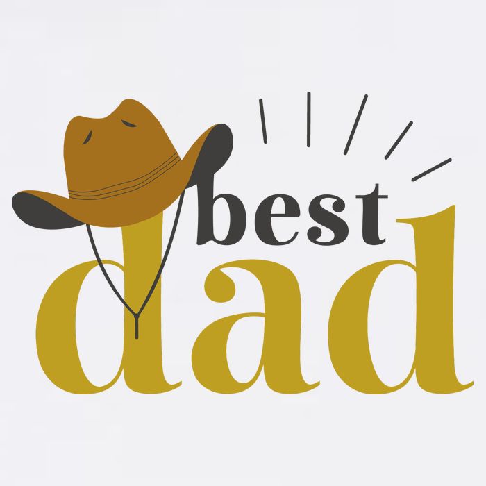 Best Dad Cowboy Beanie