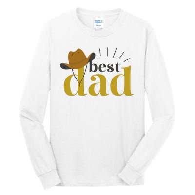 Best Dad Cowboy Tall Long Sleeve T-Shirt