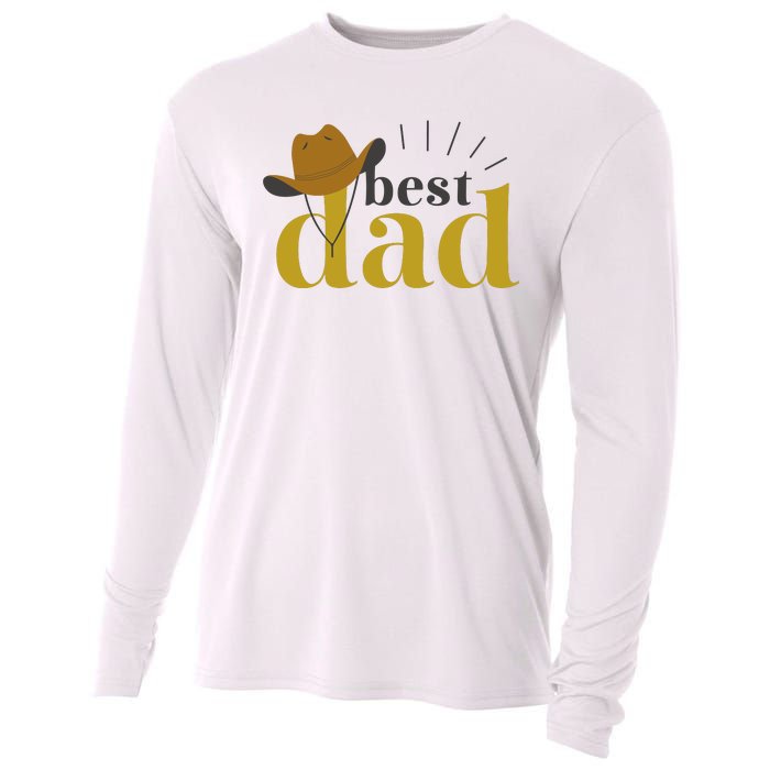 Best Dad Cowboy Cooling Performance Long Sleeve Crew