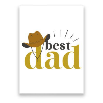 Best Dad Cowboy Poster